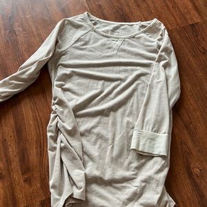Tan mid sleeve shirt maternity